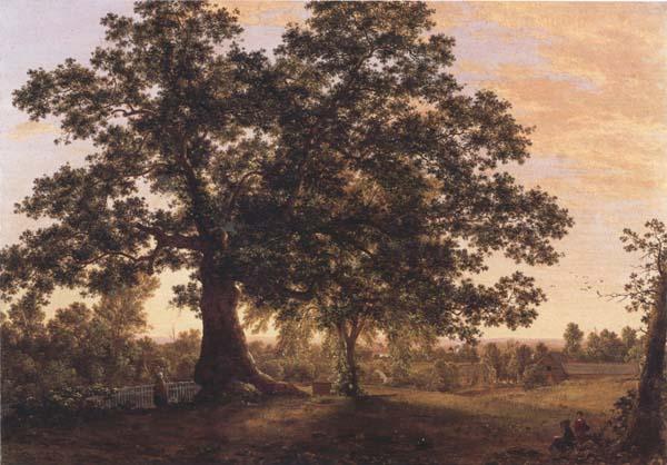 Frederic E.Church The Charter Oak at Hartford oil painting image